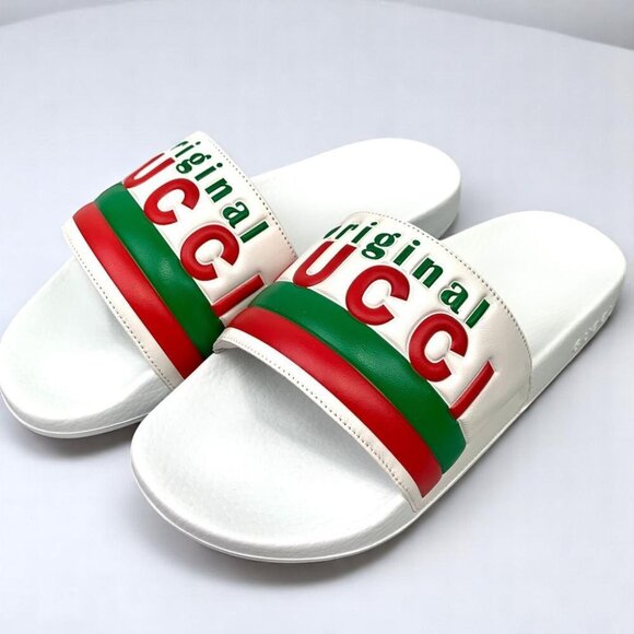 NIB Gucci Original Gucci Slide Sandals Size 8 - Picture 6 of 13